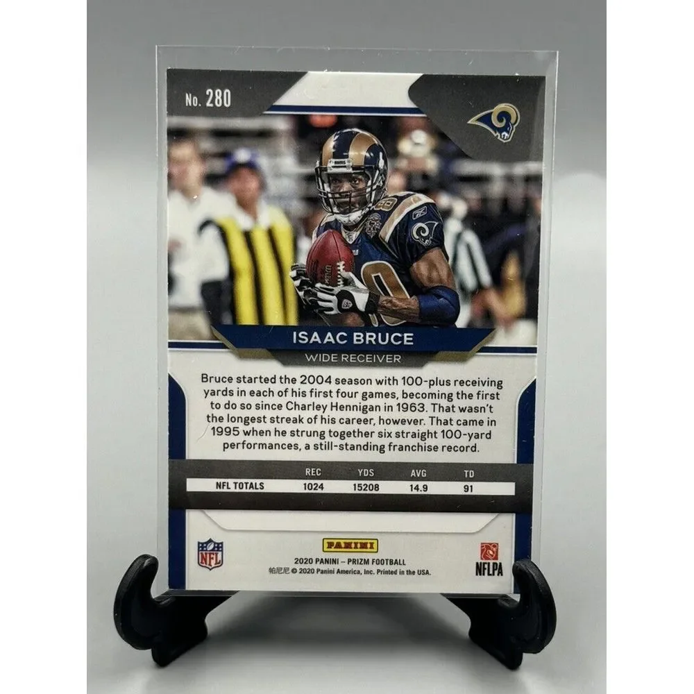 2020 Panini Prizm Base #280 Isaac Bruce Los Angeles Rams‎